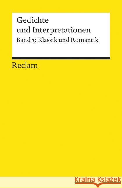 Klassik und Romantik Segebrecht, Wulf   9783150078921 Reclam, Ditzingen