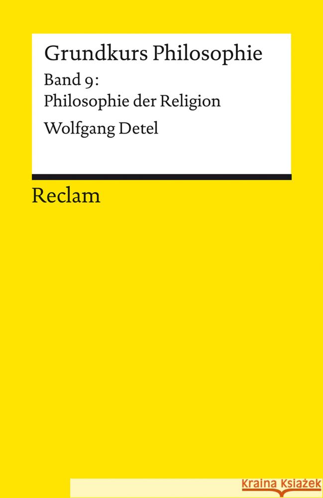 Grundkurs Philosophie Detel, Wolfgang 9783150144138 Reclam, Ditzingen