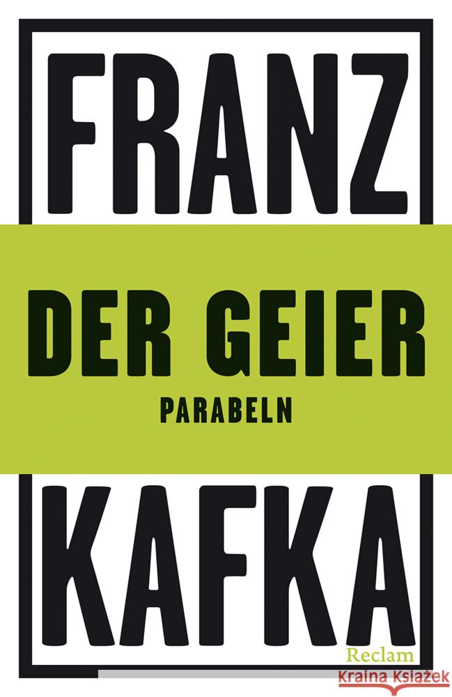 Der Geier Kafka, Franz 9783150144312