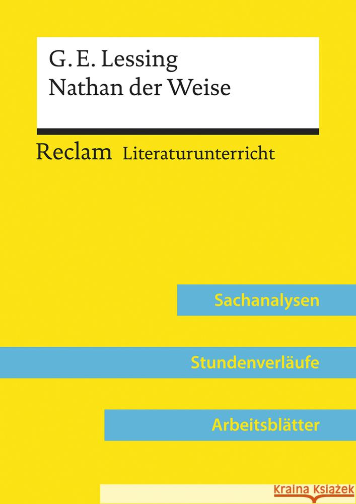 Gotthold Ephraim Lessing: Nathan der Weise (Lehrerband) Brüggemann, Susanne 9783150158135 Reclam, Ditzingen