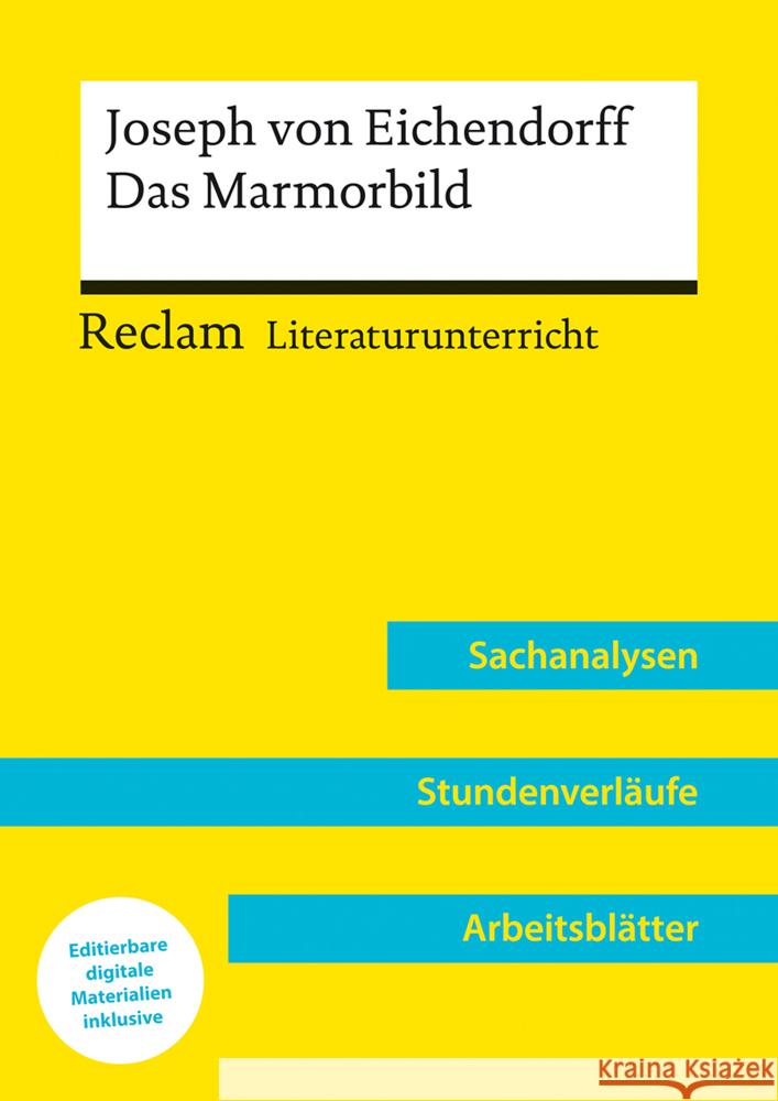 Joseph von Eichendorff: Das Marmorbild (Lehrerband) Bäuerle, Holger 9783150158241 Reclam, Ditzingen