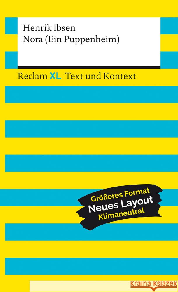 Nora (Ein Puppenheim). Textausgabe mit Kommentar und Materialien Ibsen, Henrik 9783150161425 Reclam, Ditzingen