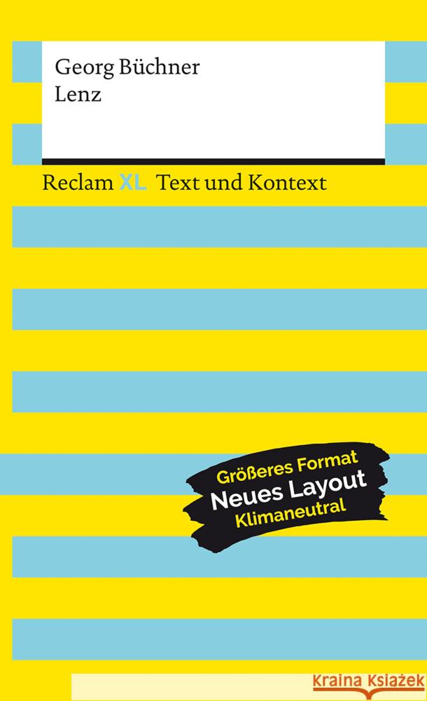 Lenz. Textausgabe mit Kommentar und Materialien Büchner, Georg 9783150161500