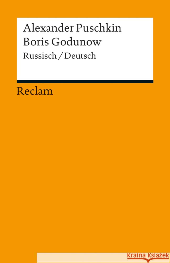 Boris Godunow, Russisch/Deutsch Puschkin, Alexander S. 9783150190289 Reclam, Ditzingen