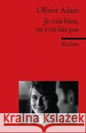 Je vais bien, ne t'en fais pas Adam, Olivier Müller, Peter Zoch, Helga 9783150197233 Reclam, Ditzingen