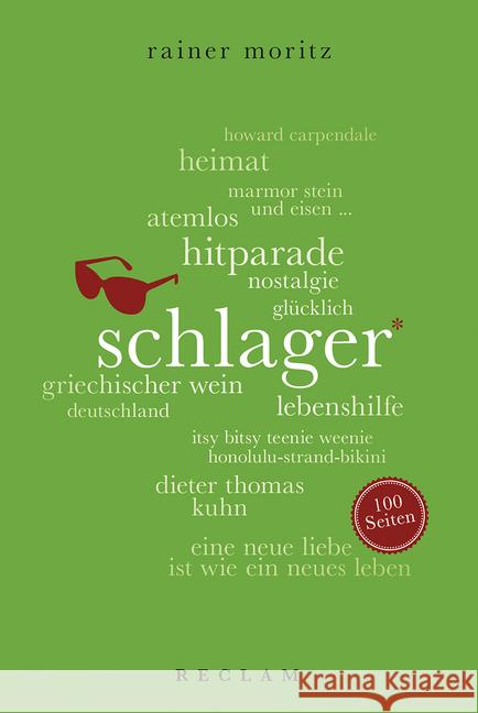 Schlager Moritz, Rainer 9783150204405 Reclam, Ditzingen