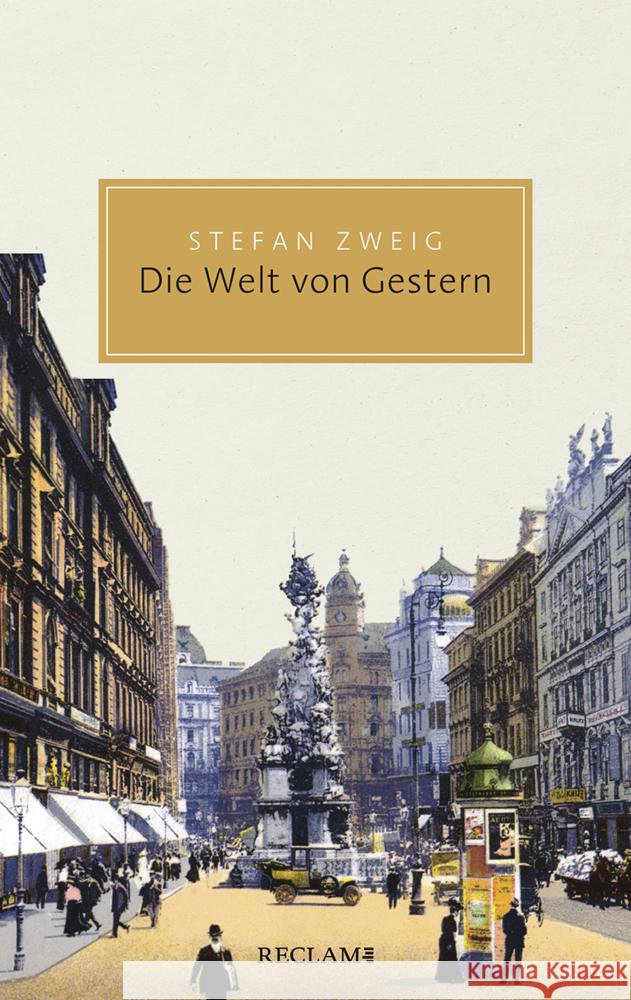 Die Welt von Gestern Zweig, Stefan 9783150206232