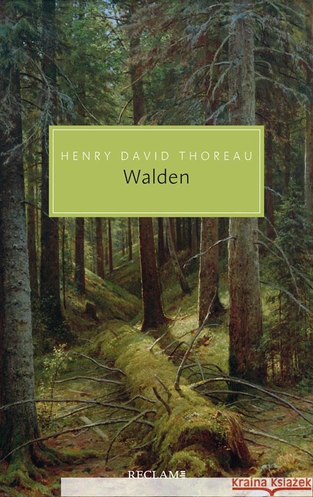 Walden Thoreau, Henry David 9783150206683 Reclam, Ditzingen