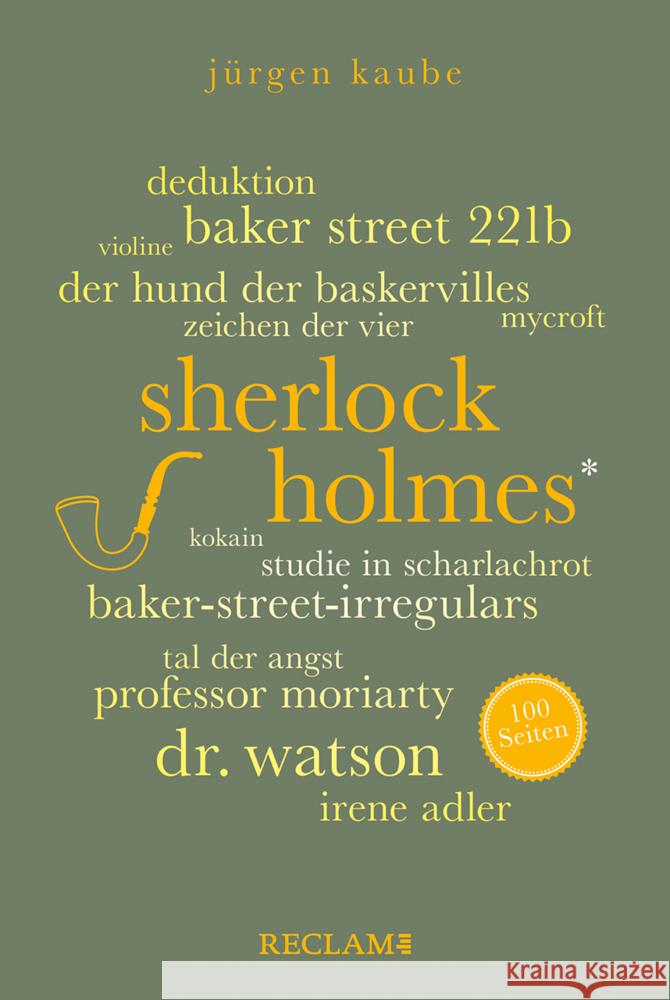 Sherlock Holmes. 100 Seiten Kaube, Jürgen 9783150207161 Reclam, Ditzingen