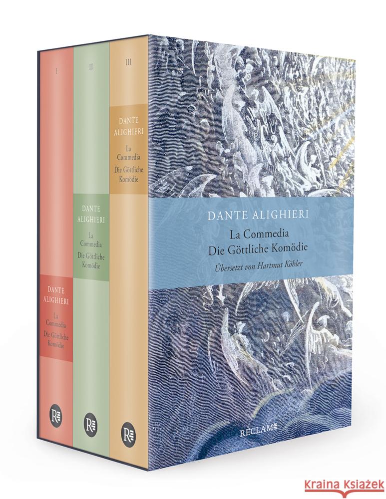 La Commedia / Die Göttliche Komödie, 3 Bde. Dante Alighieri 9783150300763