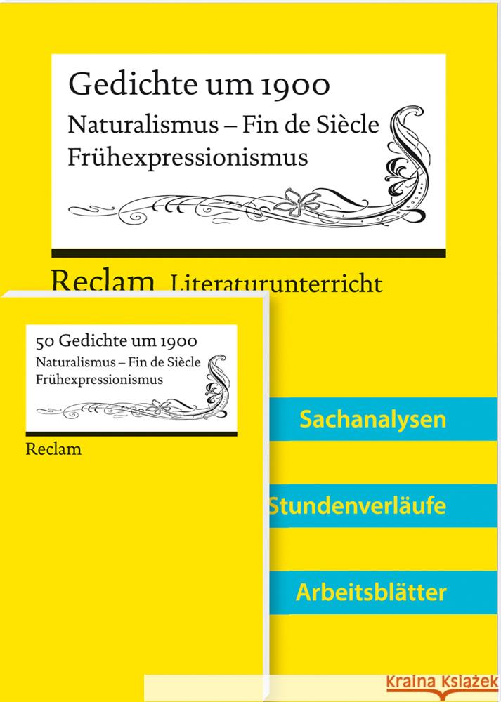 Lehrerpaket: Textausgabe plus Lehrerband zum länderübergreifenden Abiturthema »Gedichte um 1900« Greiff, Vanessa 9783150300909