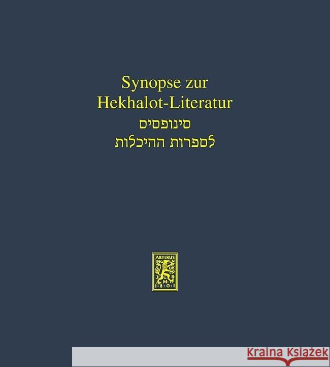 Synopse Zur Hekhalot-Literatur Hans G. Mutius Peter Schafer Margarete Schluter 9783161445125 Mohr Siebeck