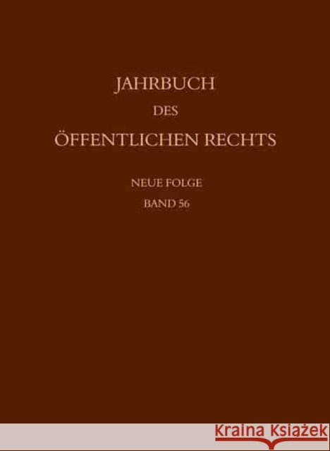Jahrbuch Des Offentlichen Rechts Der Gegenwart. Neue Folge Peter Haberle 9783161495427