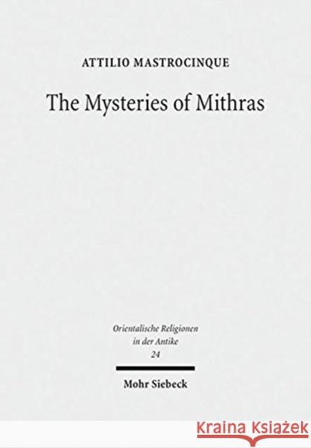 The Mysteries of Mithras: A Different Account Mastrocinque, Attilio 9783161551123 Mohr Siebeck