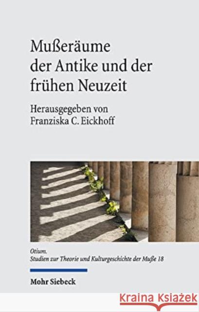 Musseraume Der Antike Und Der Fruhen Neuzeit Franziska C. Eickhoff 9783161599934 Mohr Siebeck