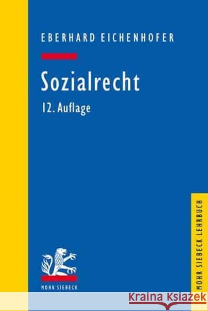 Sozialrecht Eberhard Eichenhofer 9783161607172 Mohr Siebeck