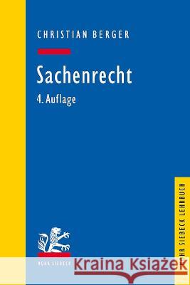 Sachenrecht Brehm, Wolfgang, Berger, Christian 9783161614293