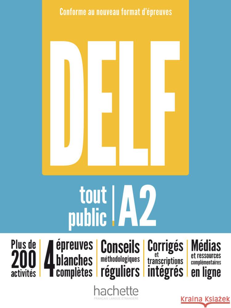 DELF tout public A2 - Conforme au nouveau format  d'épreuves Mous, Nelly, El Baraka, Jalila, Jourdain, Anne-Sophie 9783191833824