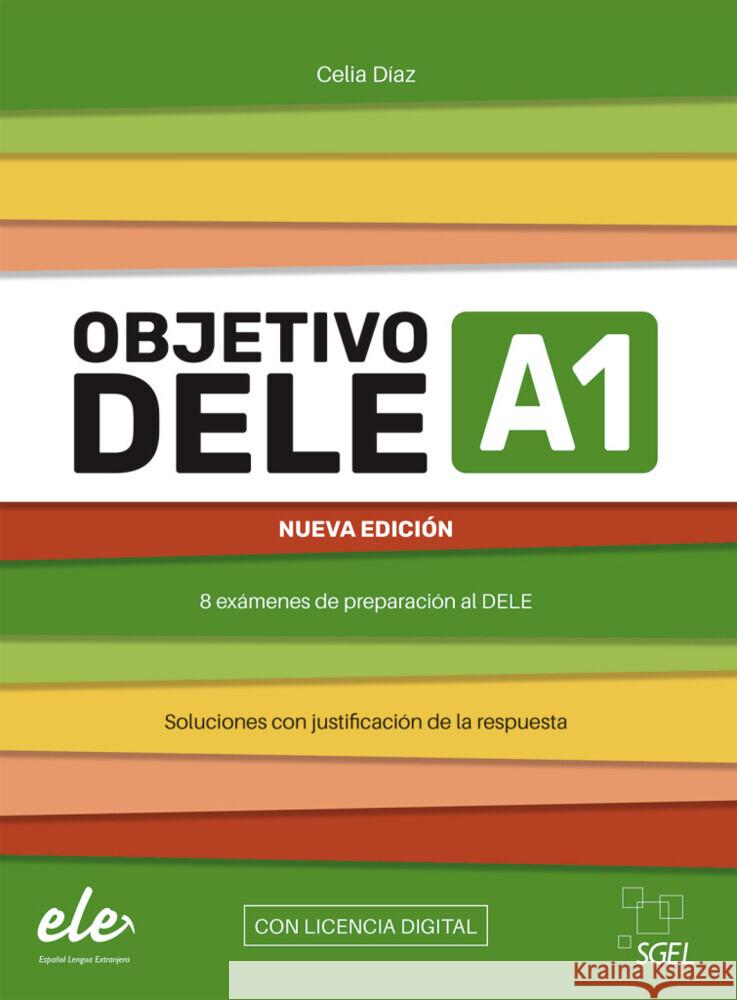 Objetivo DELE A1   Nueva edición 2024, m. 1 Buch, m. 1 Beilage Díaz, Celia 9783195245005 Hueber