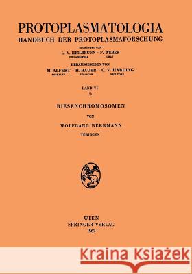 Riesenchromosomen Wolfgang Beermann 9783211806111 Springer