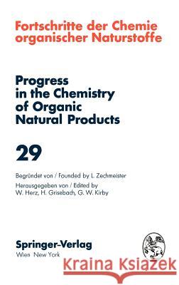 Fortschritte Der Chemie Organischer Naturstoffe / Progress in the Chemistry of Organic Natural Products 29 Glotter, E. 9783211810248 Kluwer Academic Publishers