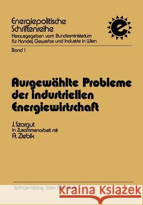 Ausgewählte Probleme Der Industriellen Energiewirtschaft Szargut, Jan 9783211813942 Springer