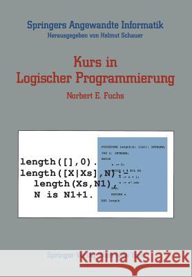 Kurs in Logischer Programmierung Norbert E. Fuchs 9783211822357