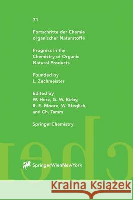 Fortschritte Der Chemie Organischer Naturstoffe / Progress in the Chemistry of Organic Natural Products Andersen, A. 9783211828502 Springer