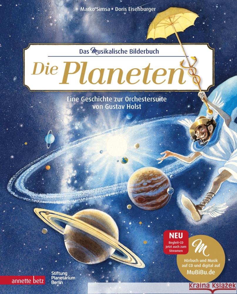 Die Planeten (Das musikalische Bilderbuch mit CD und zum Streamen) Simsa, Marko 9783219119503