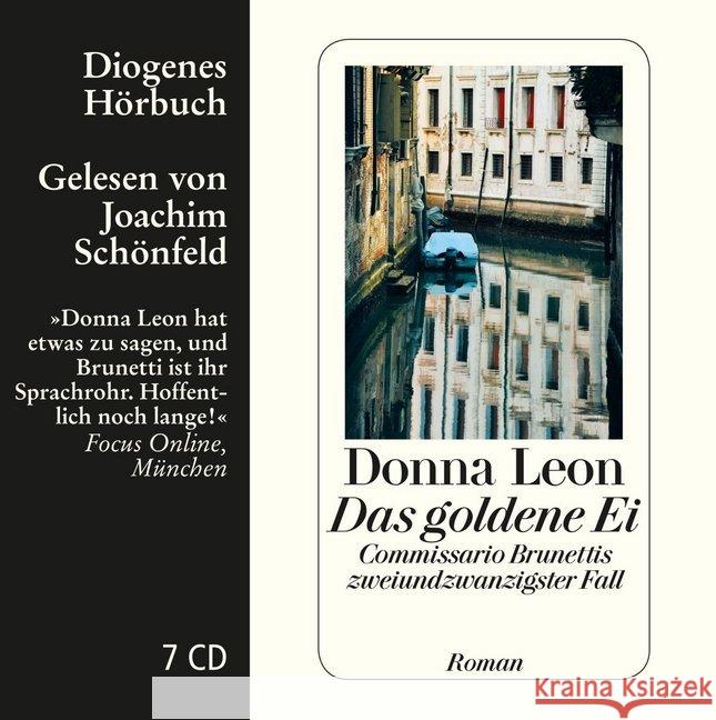 Das goldene Ei, 7 Audio-CDs : Commissario Brunettis zweiundzwanzigster Fall. Ungekürzte Lesung Leon, Donna 9783257803419