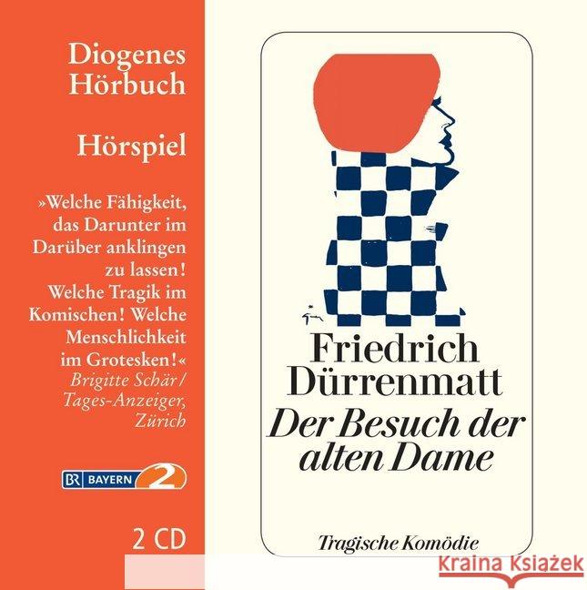 Der Besuch der alten Dame, 2 Audio-CDs : Eine tragische Komödie Dürrenmatt, Friedrich 9783257803594