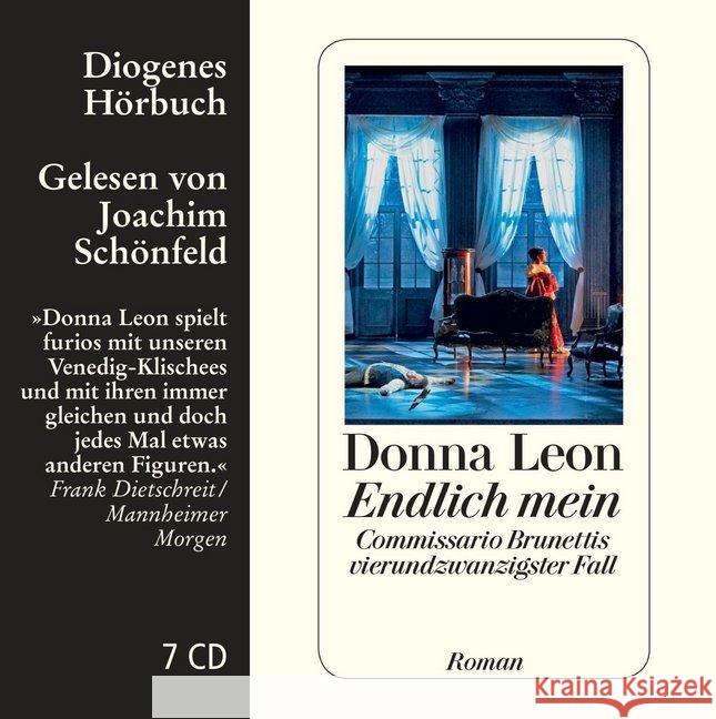 Endlich mein, 7 Audio-CDs : Commissario Brunettis vierundzwanzigster Fall Leon, Donna 9783257803679 Diogenes