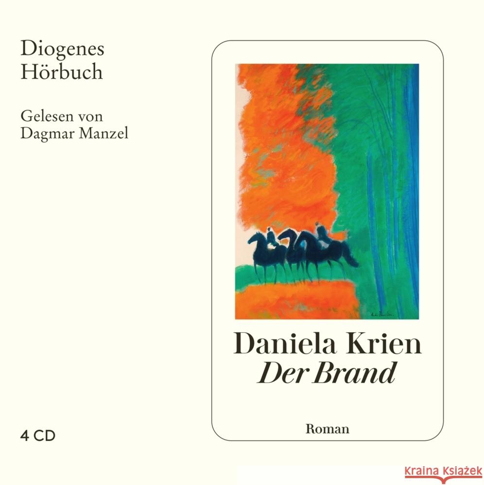 Der Brand, 4 Audio-CD Krien, Daniela 9783257804355