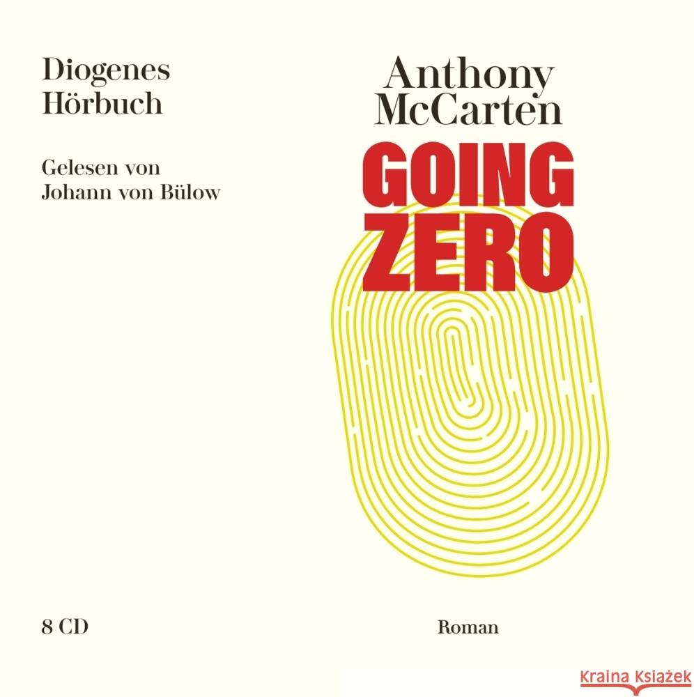 Going Zero, 9 Audio-CD Mccarten, Anthony 9783257804485