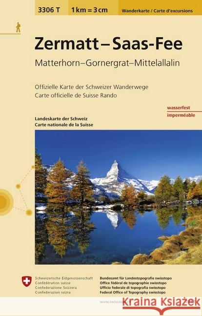 Zermatt - Saas - Fee: 2020  9783302333069 Swisstopo, Switzerland