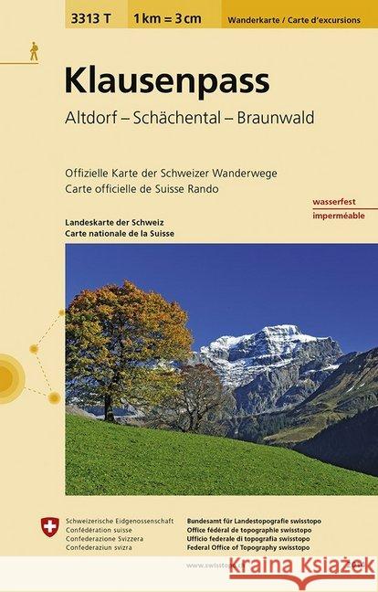 Klausenpass: 2022  9783302333137 Swisstopo, Switzerland