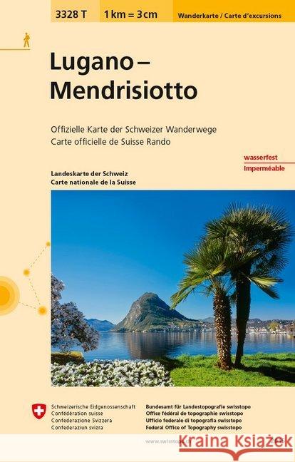 Lugano - Mendrisiotto: 2022  9783302333281 Swisstopo, Switzerland