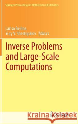 Inverse Problems and Large-Scale Computations Larisa Beilina Yury V. Shestopalov 9783319006598 Springer