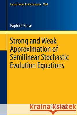Strong and Weak Approximation of Semilinear Stochastic Evolution Equations Raphael Kruse 9783319022307 Springer