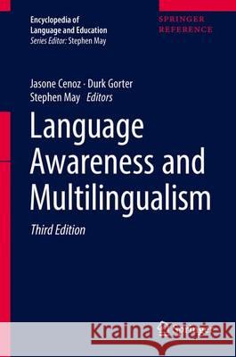 Language Awareness and Multilingualism Stephen May Jasone Cenoz Durk Gorter 9783319022390