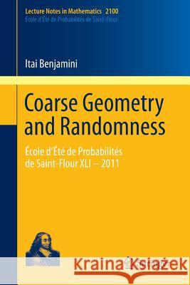 Coarse Geometry and Randomness: École d'Été de Probabilités de Saint-Flour XLI - 2011 Benjamini, Itai 9783319025759 Springer