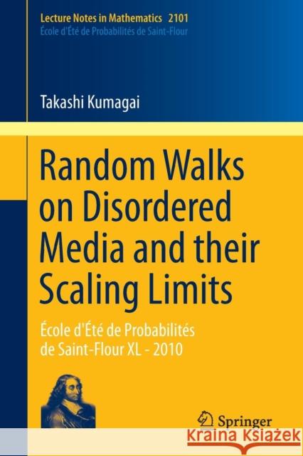 Random Walks on Disordered Media and Their Scaling Limits: École d'Été de Probabilités de Saint-Flour XL - 2010 Kumagai, Takashi 9783319031514