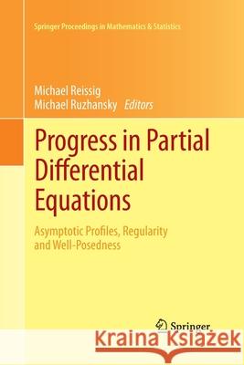 Progress in Partial Differential Equations: Asymptotic Profiles, Regularity and Well-Posedness Reissig, Michael 9783319033426 Springer