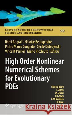 High Order Nonlinear Numerical Schemes for Evolutionary Pdes: Proceedings of the European Workshop Honom 2013, Bordeaux, France, March 18-22, 2013 Abgrall, Rémi 9783319054544 Springer