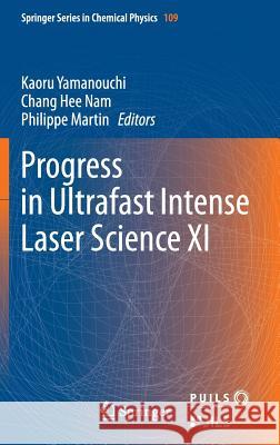 Progress in Ultrafast Intense Laser Science XI Kaoru Yamanouchi Chang Hee Nam Philippe Martin 9783319067308