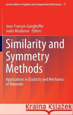 Similarity and Symmetry Methods: Applications in Elasticity and Mechanics of Materials Ganghoffer, Jean-François 9783319082950