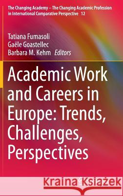 Academic Work and Careers in Europe: Trends, Challenges, Perspectives Fumasoli, Tatiana 9783319107196 Springer