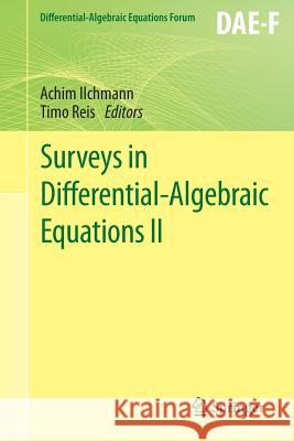 Surveys in Differential-Algebraic Equations II Achim Ilchmann Timo Reis 9783319110493 Springer