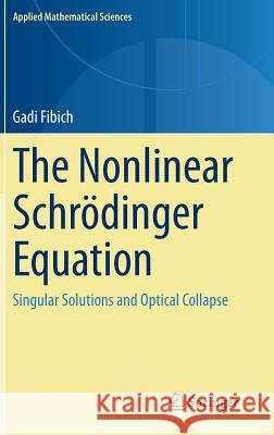 The Nonlinear Schrödinger Equation: Singular Solutions and Optical Collapse Fibich, Gadi 9783319127477 Springer