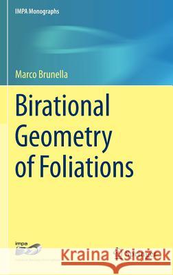 Birational Geometry of Foliations Marco Brunella 9783319143095 Springer